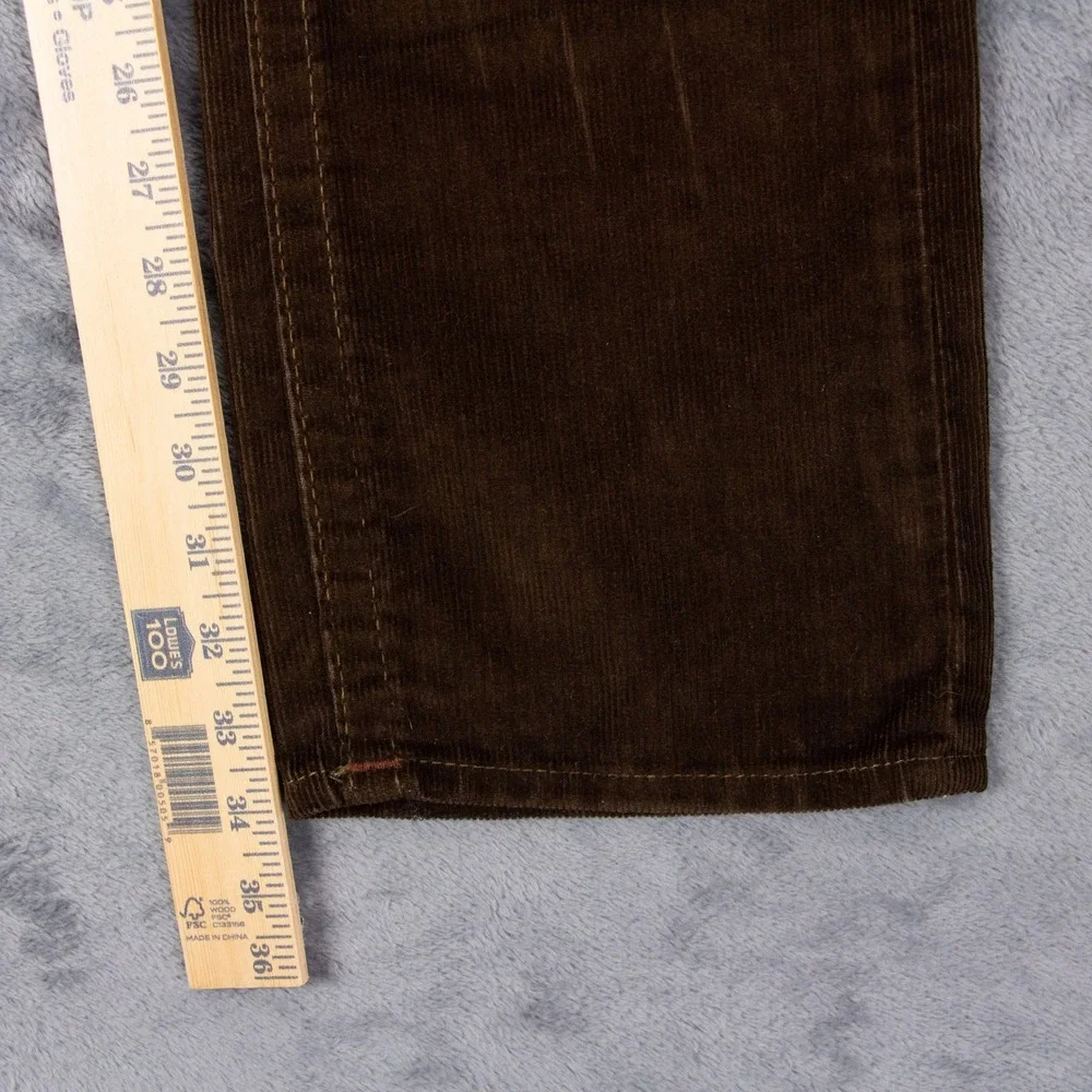 NWT‎ True Religion Ricky Straight Mens 28x34 Brown Corduroy Pants Flap Pockets
